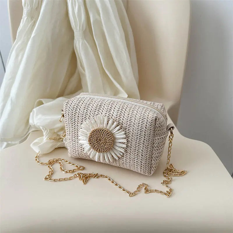 Sac bandoulière fleuri aéré