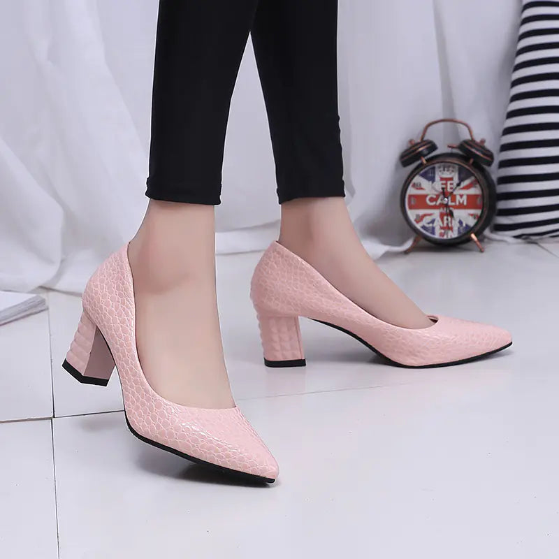 Black Pointed Toe High Heels for Women (Wholesale)