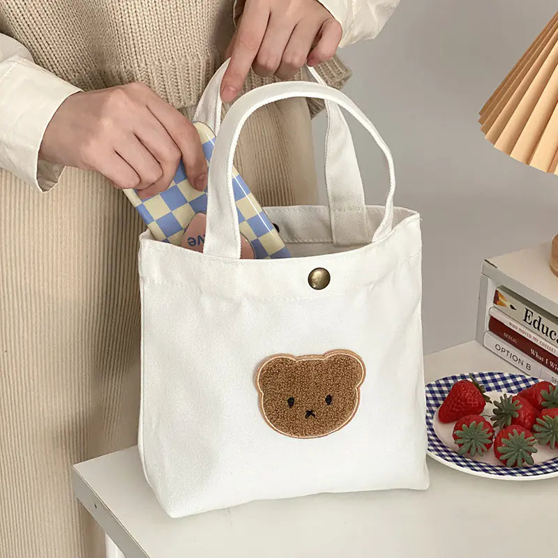 Sac fourre-tout en toile Candy Bear