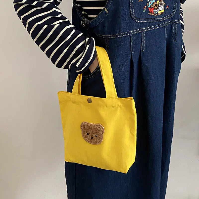 Sac fourre-tout en toile Candy Bear