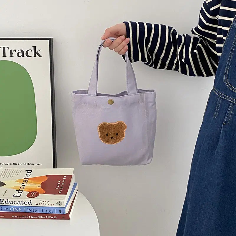 Sac fourre-tout en toile Candy Bear