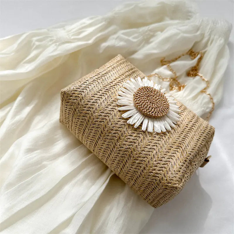 Sac bandoulière fleuri aéré
