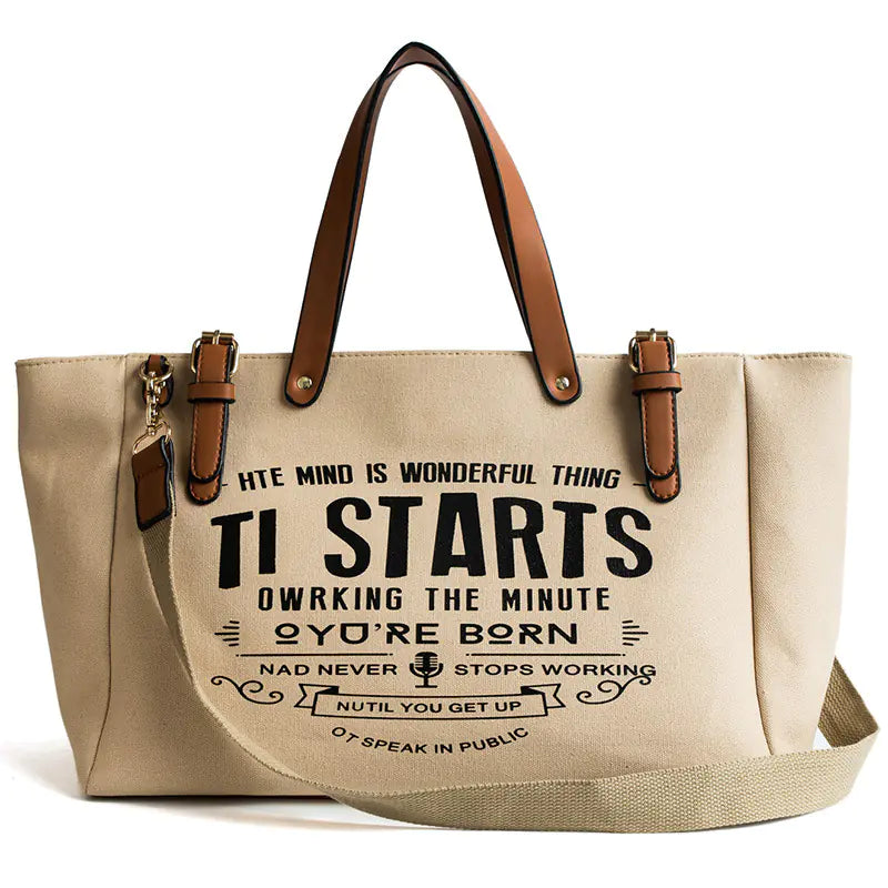 Large Capacity Canvas Tote Bag