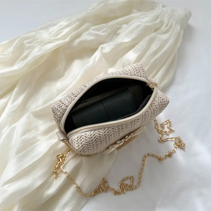 Sac bandoulière fleuri aéré