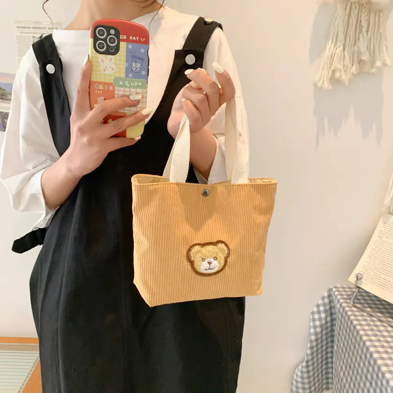 Candy Bear Canvas Tote Bag