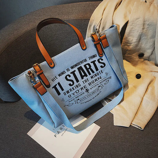 Large Capacity Canvas Tote Bag