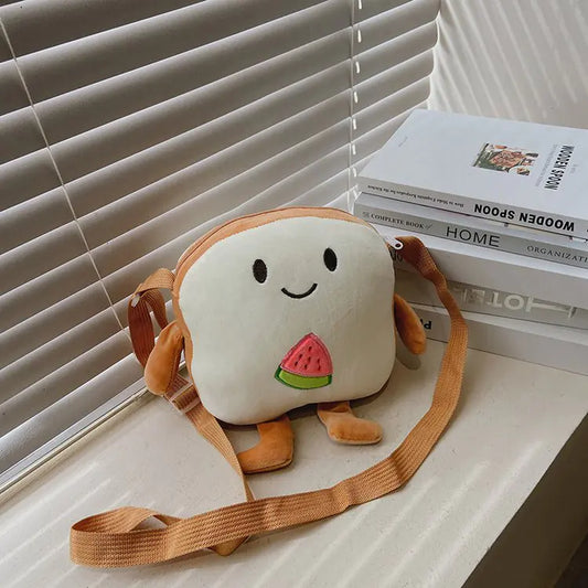 Cute Plush Messenger Bag with Fun Design