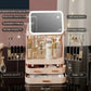 Lighted Mirror Makeup Storage Box