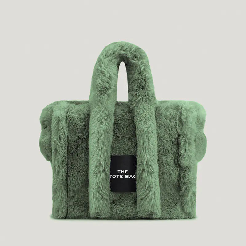 Simple Plush Handheld Women's Bag