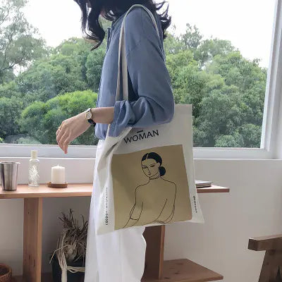 Simple Wind Letter Shoulder Bag