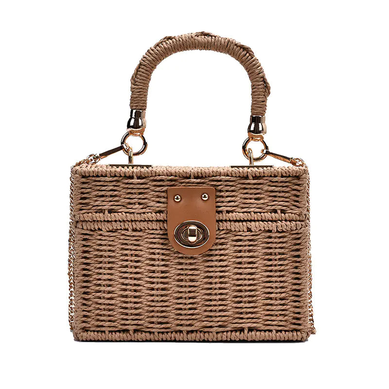 Trendy Net Red Straw Bag
