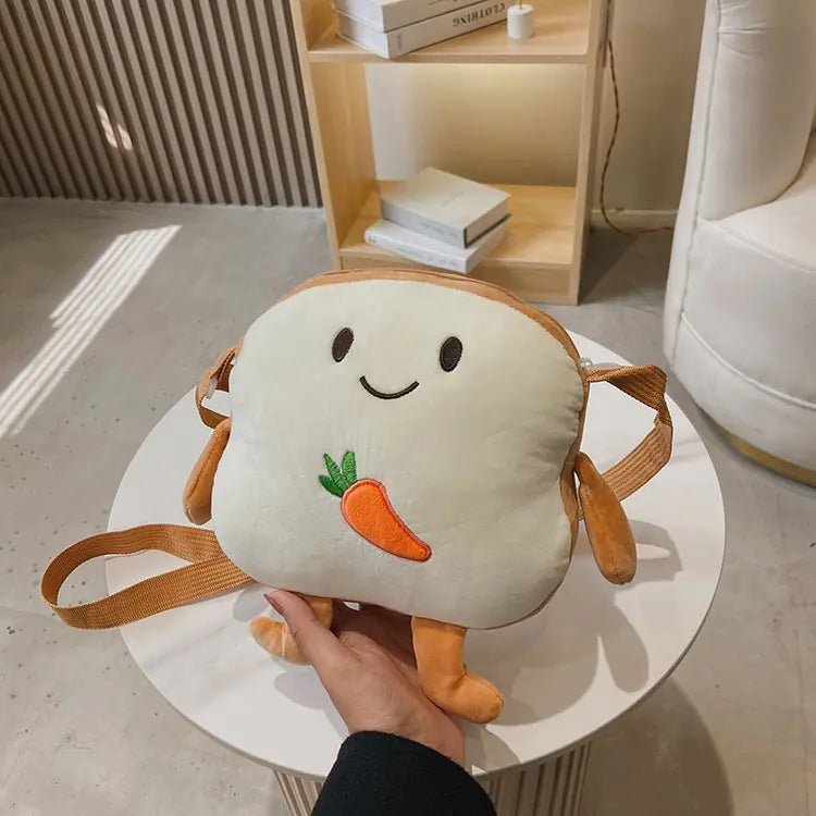 Cute Plush Messenger Bag with Fun Design