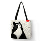 Linen Cat Shoulder Bag