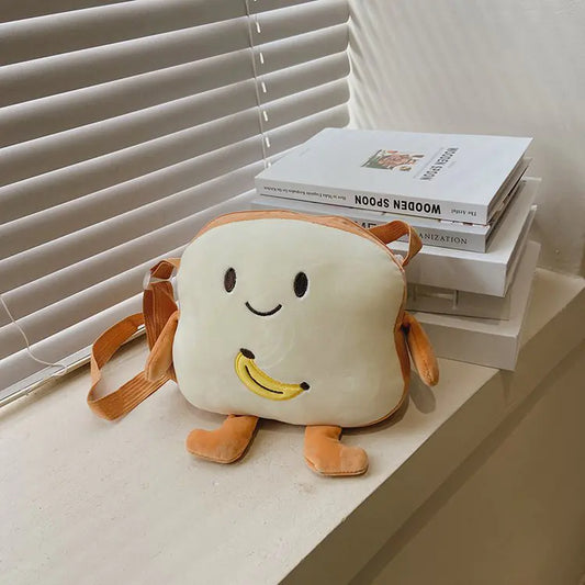 Cute Plush Messenger Bag with Fun Design