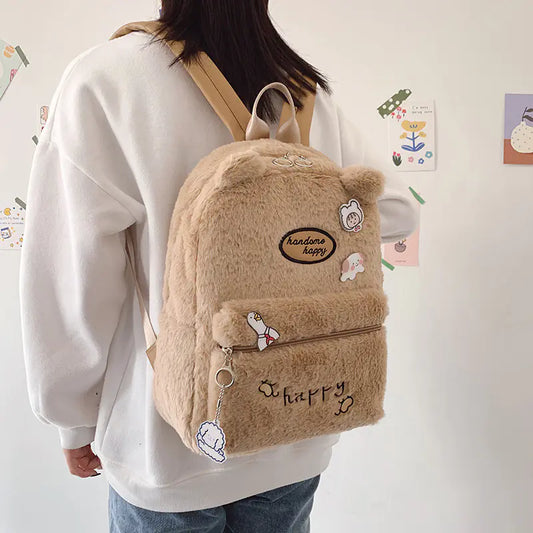 Casual Cute Embroidery Cartoon Travel Bag