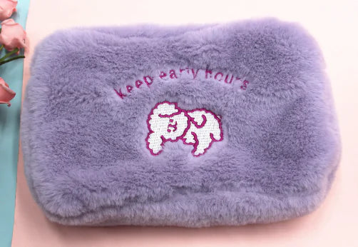 Cute Cloud Plush Cosmetic Bag