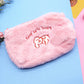 Cute Cloud Plush Cosmetic Bag
