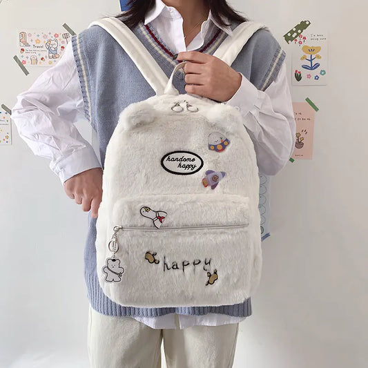 Casual Cute Embroidery Cartoon Travel Bag