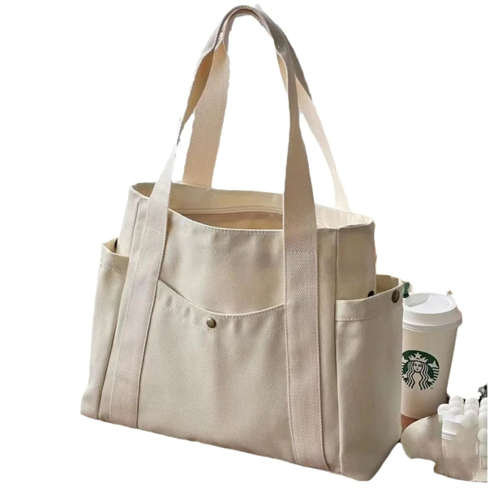 Canvas Tote Bag for Women - Large Capacity Shoulder Bag