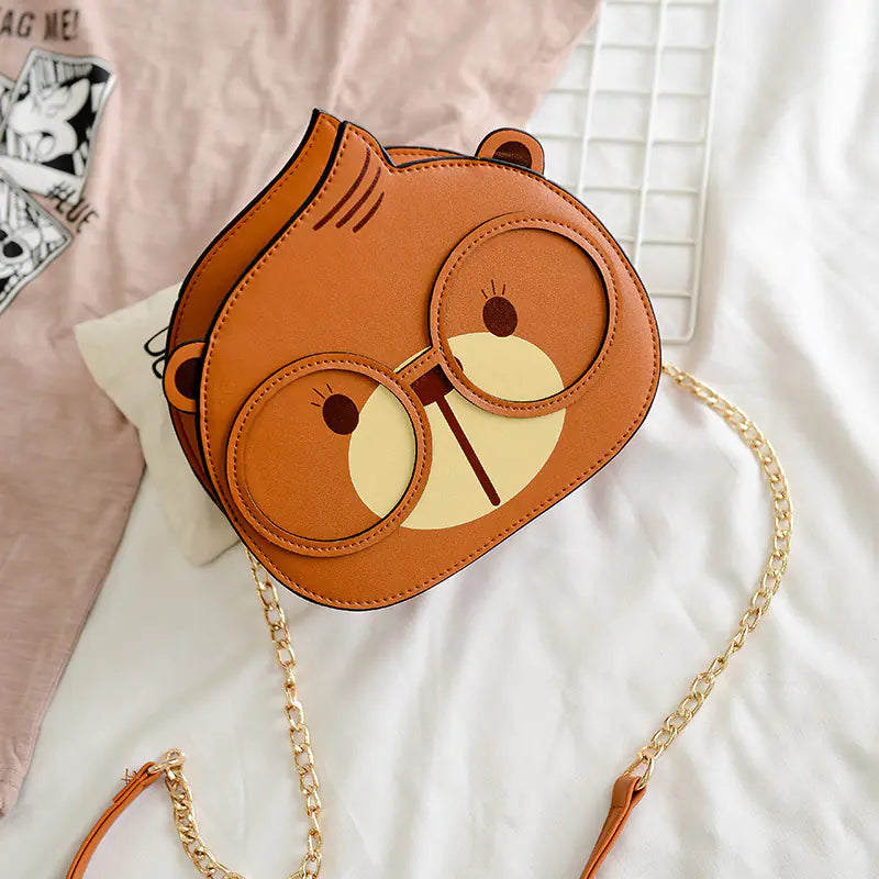 Cartoon Round Crossbody Bag