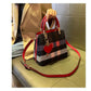 Fashionable Checkered Shoulder Crossbody Bag