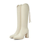 Women's Knee-high Elastic Pointed Thin Heels Boots