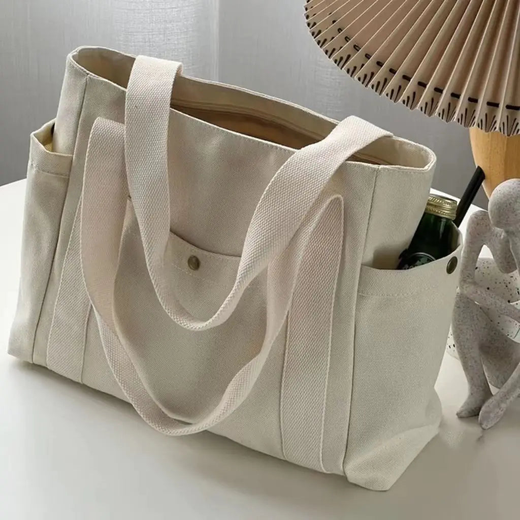 Canvas Tote Bag for Women - Large Capacity Shoulder Bag