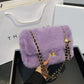 Fashionable Plush Crossbody Shoulder Bag