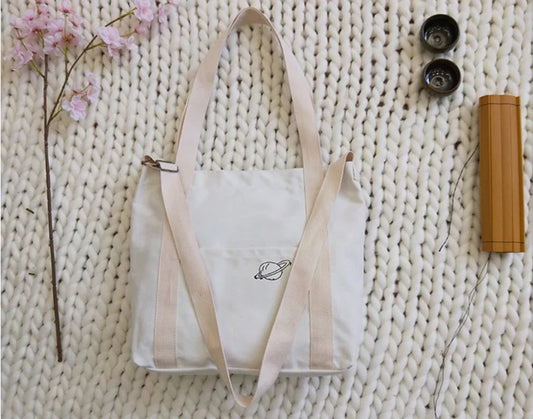 Minimalist Versatile Canvas Crossbody Bag