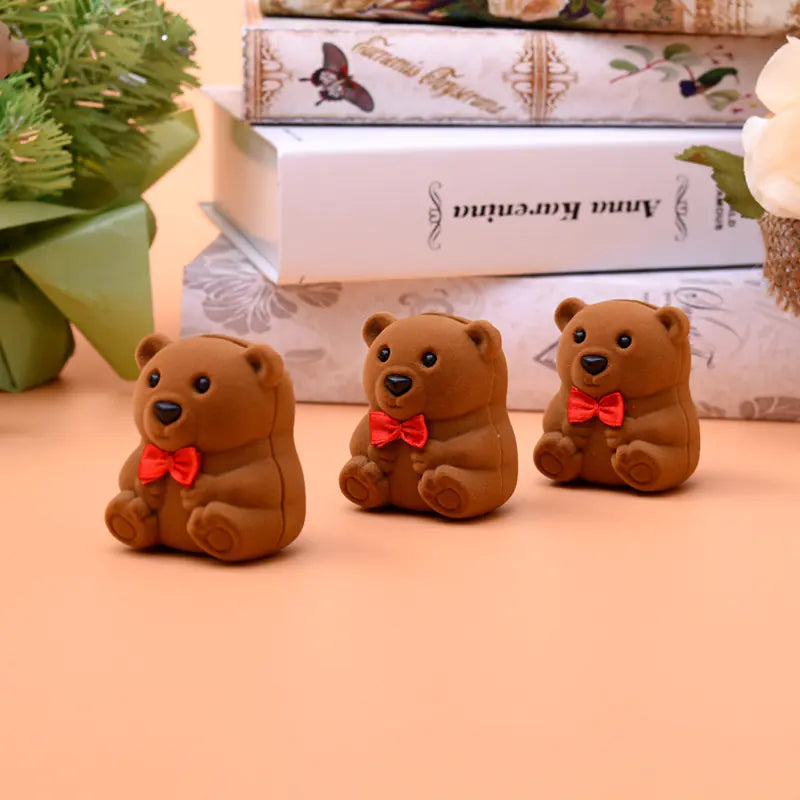 Cute Bear Cartoon Jewelry Storage Box for Gifts