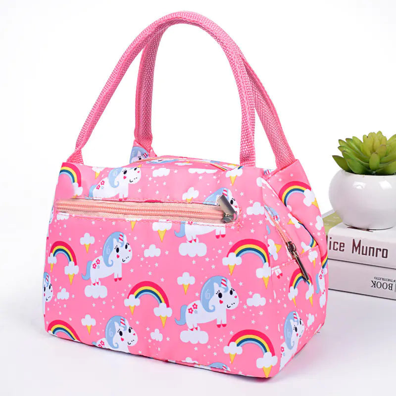 Fashion Zipper Portable Insulated Bag