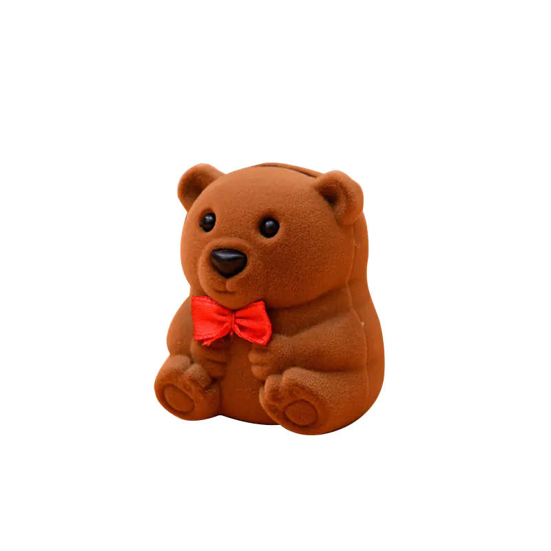 Cute Bear Cartoon Jewelry Storage Box for Gifts
