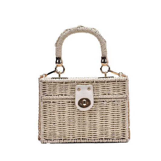 Trendy Net Red Straw Bag
