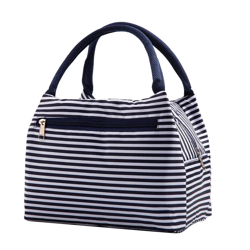 Fashion Zipper Portable Insulated Bag