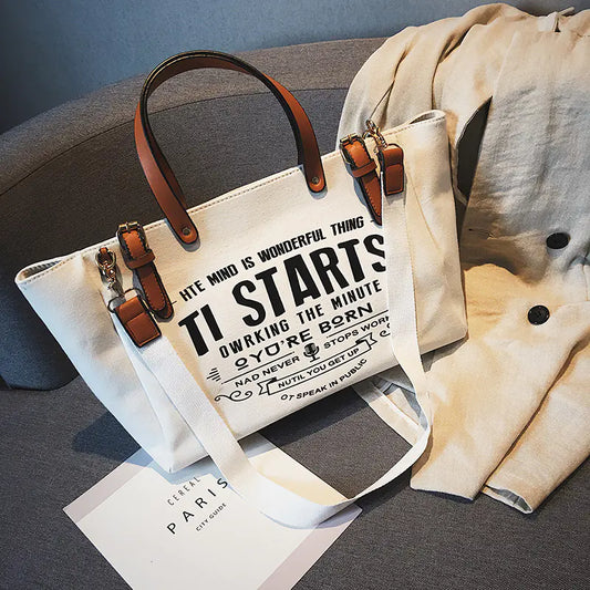 Large Capacity Canvas Tote Bag