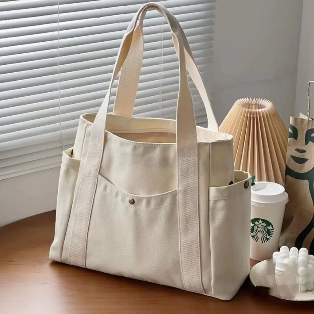 Canvas Tote Bag for Women - Large Capacity Shoulder Bag