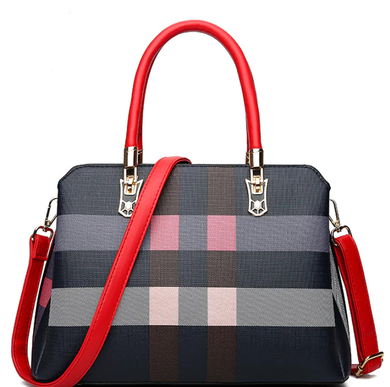 Fashionable Checkered Shoulder Crossbody Bag