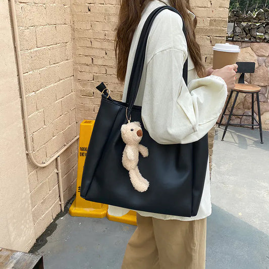 Trendy Women's Tote Bag - Large Capacity Shoulder Bag
