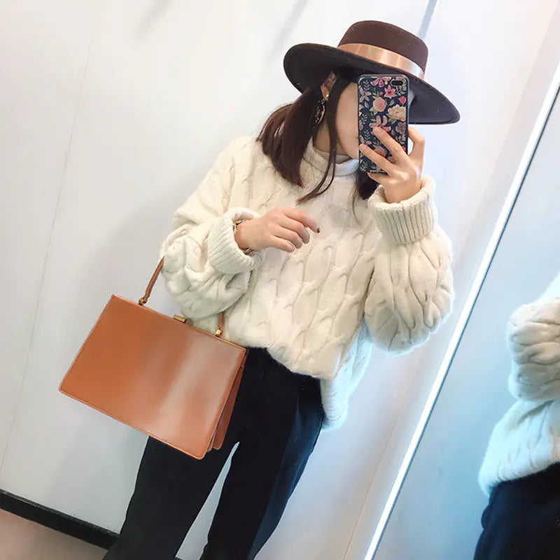 Minimalist Clip Bag, Versatile Shoulder Tote Bag
