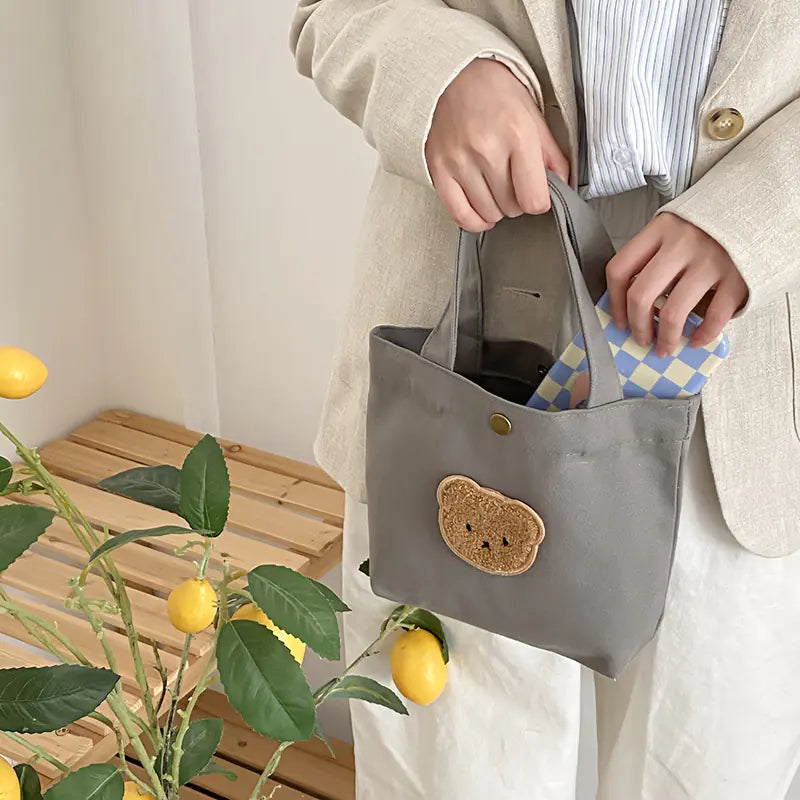 Candy Bear Canvas Tote Bag