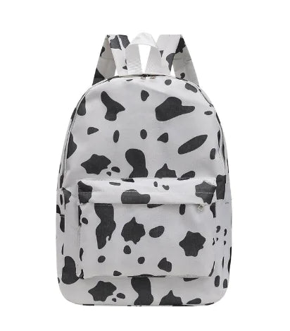 Cow Print Canvas Tote Bag