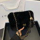 Fashionable Plush Crossbody Shoulder Bag