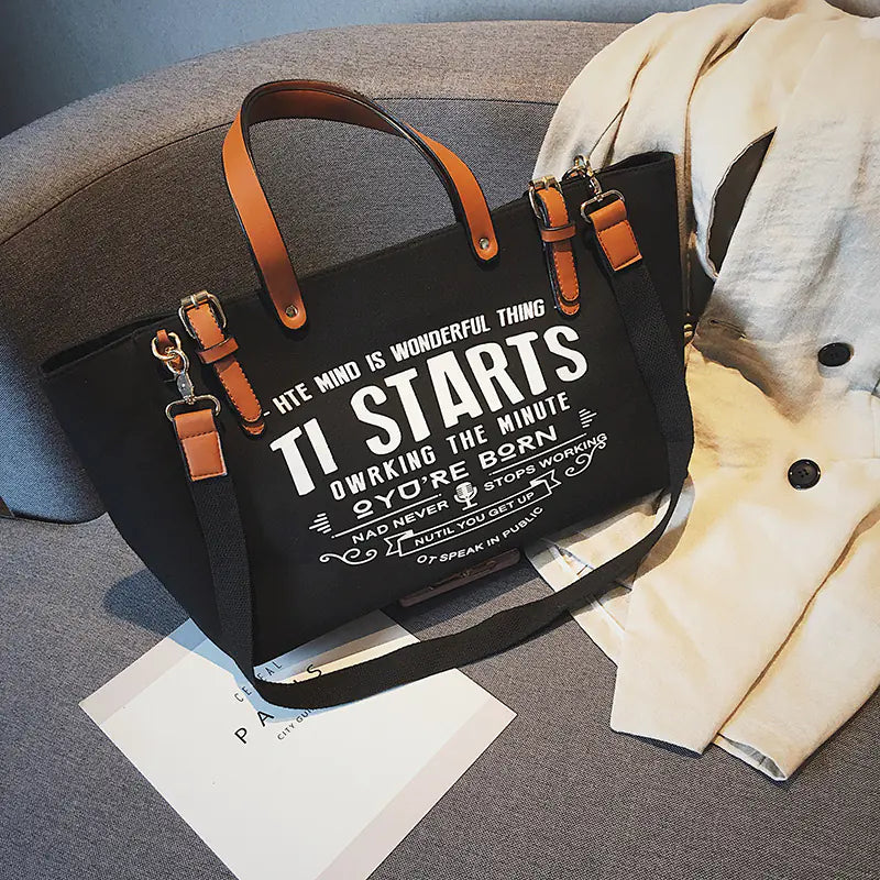 Large Capacity Canvas Tote Bag