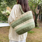 Ladies Fashion Papyrus Braided Bag