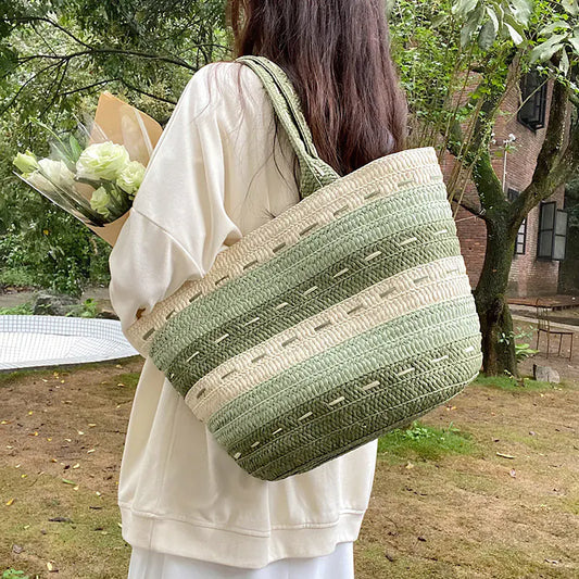 Ladies Fashion Papyrus Braided Bag