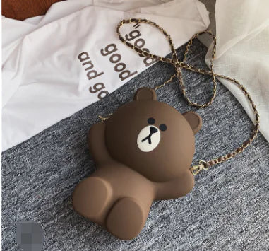 Cute Bear Crossbody Bag - Mini Phone Pouch