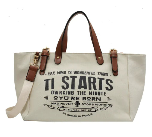 Large Capacity Canvas Tote Bag
