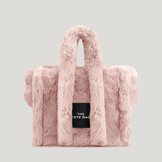 Simple Plush Handheld Women's Bag