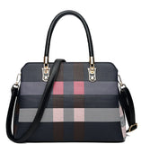 Fashionable Checkered Shoulder Crossbody Bag