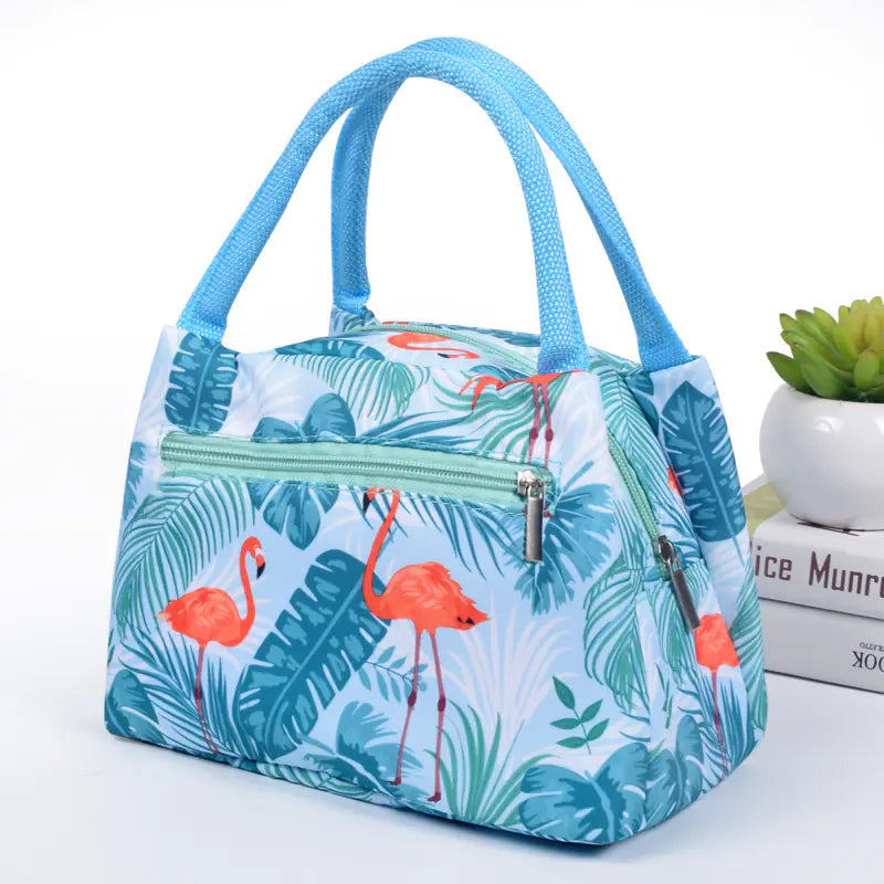Fashion Zipper Portable Insulated Bag